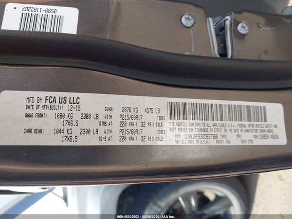 2016 JEEP PATRIOT LATITUDE