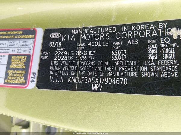 2018 KIA SOUL +