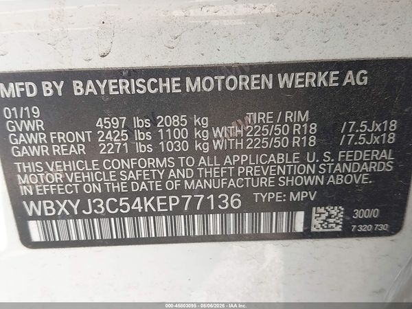 2019 BMW X2 SDRIVE28I