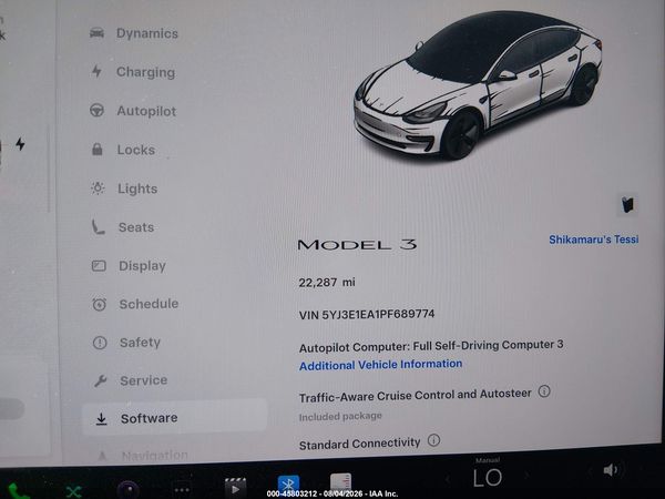 2023 TESLA MODEL 3 REAR-WHEEL DRIVE