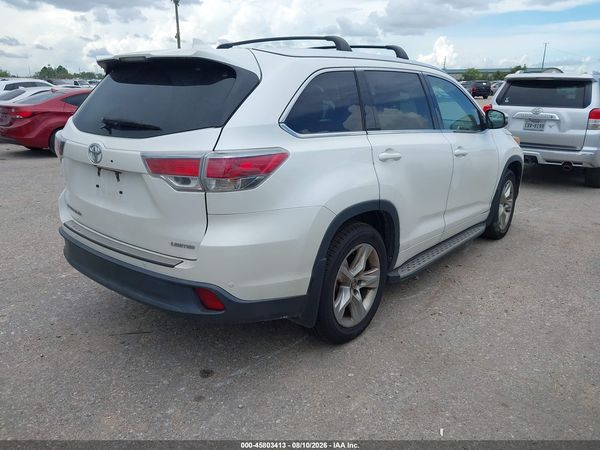 2016 TOYOTA HIGHLANDER LIMITED PLATINUM V6
