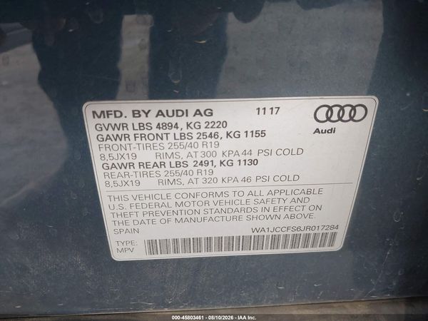2018 AUDI Q3
