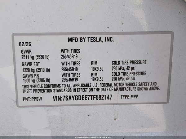 2026 TESLA MODEL Y