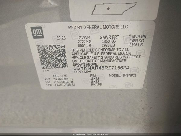 2024 CADILLAC XT5 FWD LUXURY