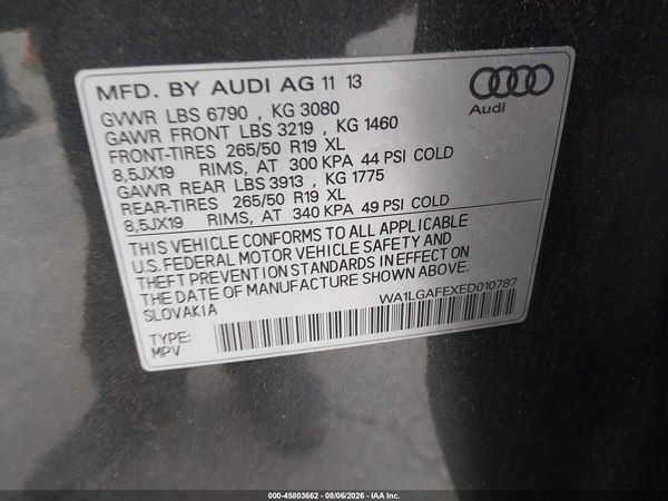 2014 AUDI Q7 3.0T PREMIUM