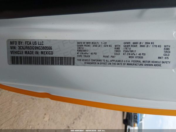 2022 RAM 1500 CLASSIC TRADESMAN  4X2 8' BOX