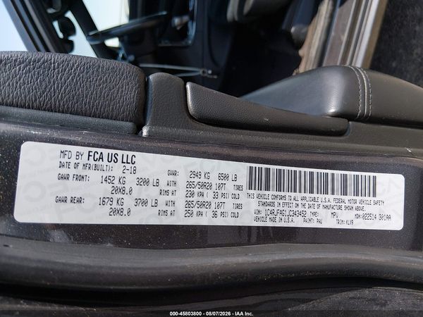 2018 JEEP GRAND CHEROKEE ALTITUDE 4X4