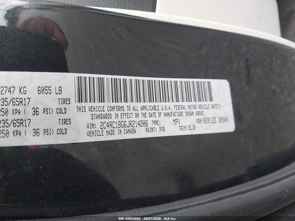 2018 CHRYSLER PACIFICA TOURING L — I9