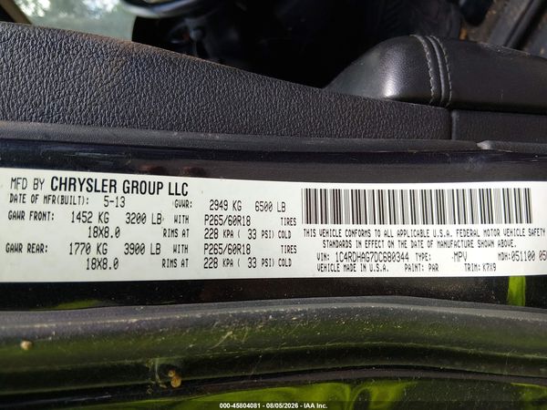 2013 DODGE DURANGO SXT