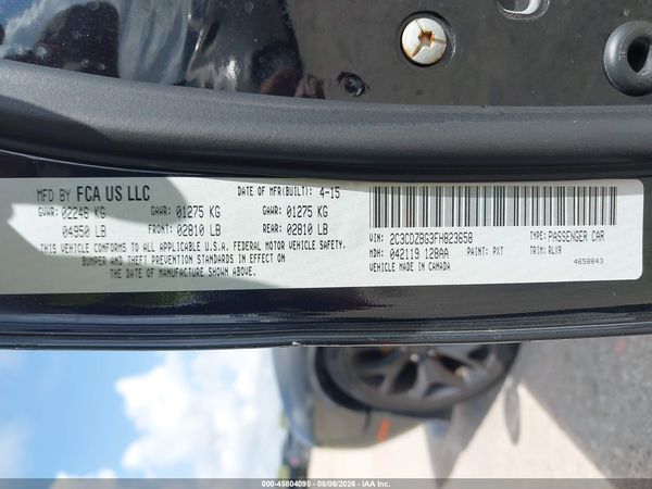 2015 DODGE CHALLENGER SXT PLUS