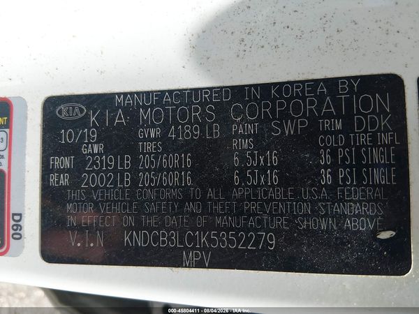2019 KIA NIRO LX
