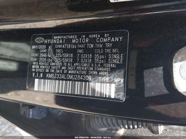 2021 HYUNDAI TUCSON LIMITED