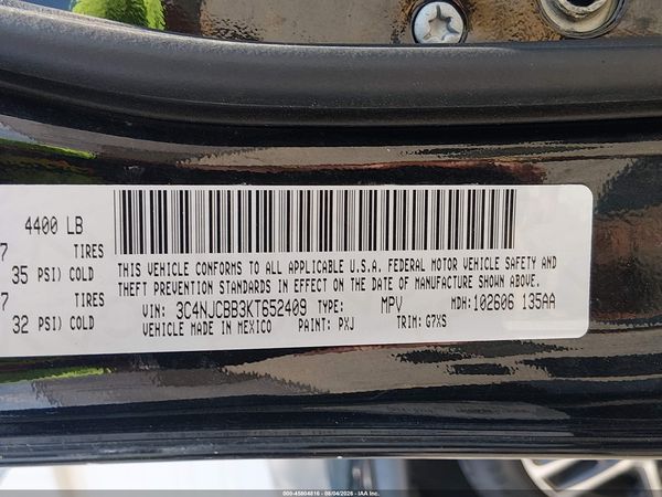 2019 JEEP COMPASS SUN AND WHEEL FWD