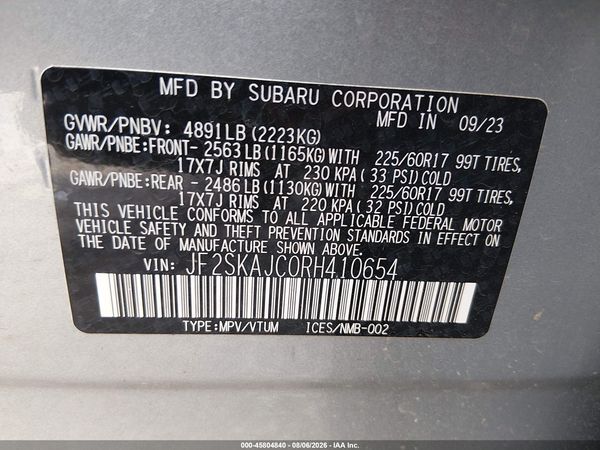 2024 SUBARU FORESTER WILDERNESS