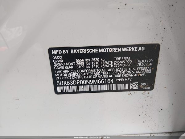 2022 BMW X3 M40I