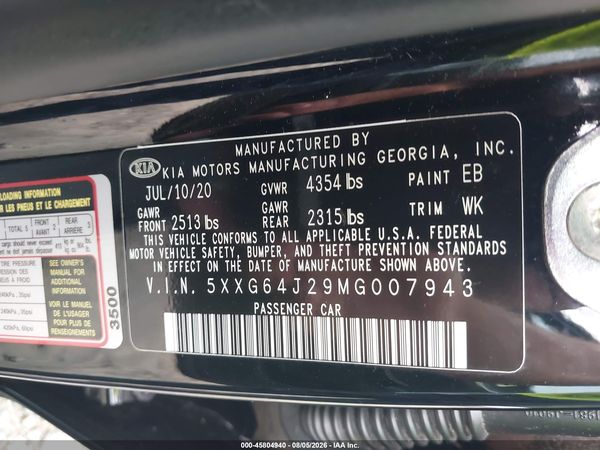 2021 KIA K5 GT-LINE