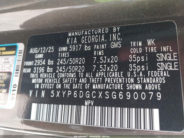 2025 KIA TELLURIDE S