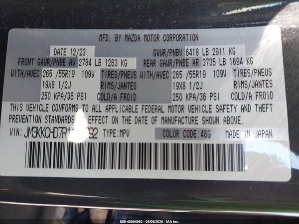2024 MAZDA CX-90 3.3 TURBO PREFERRED PLUS