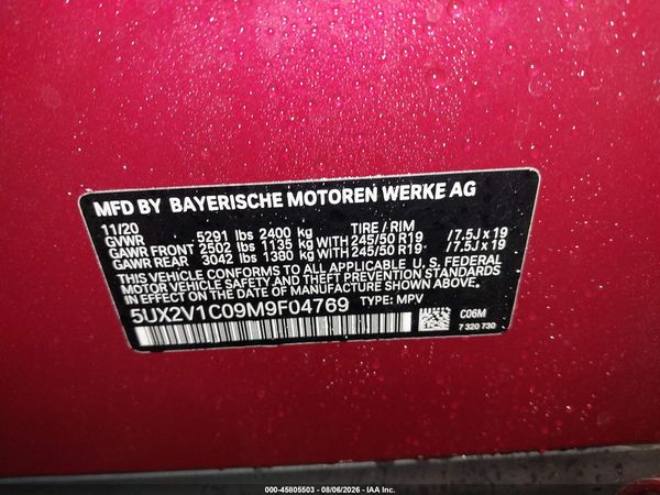 2021 BMW X4 XDRIVE30I