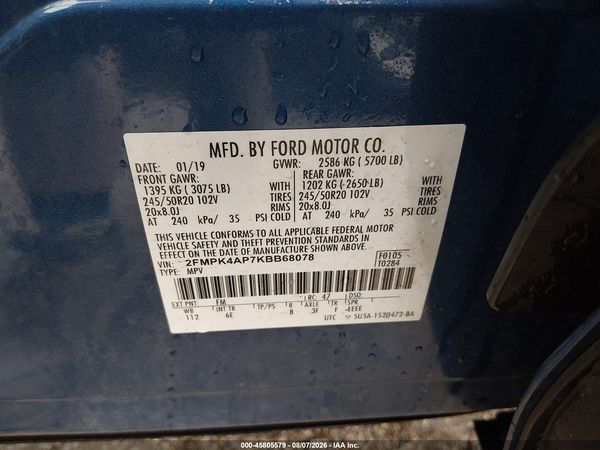 2019 FORD EDGE ST