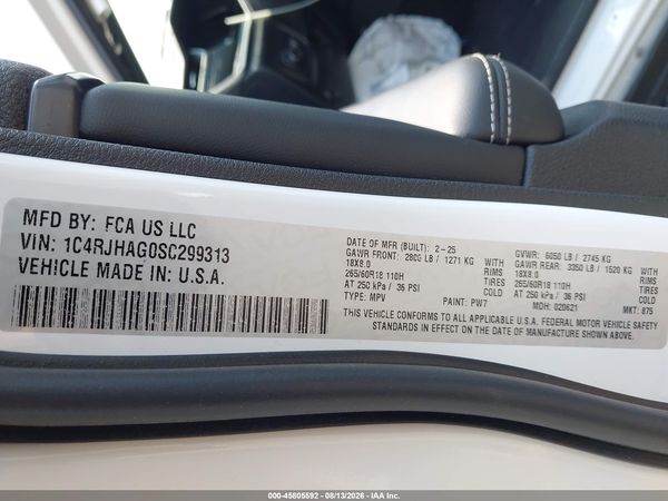 2025 JEEP GRAND CHEROKEE ALTITUDE X 4X4