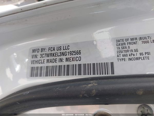 2022 RAM 4500 CHASSIS