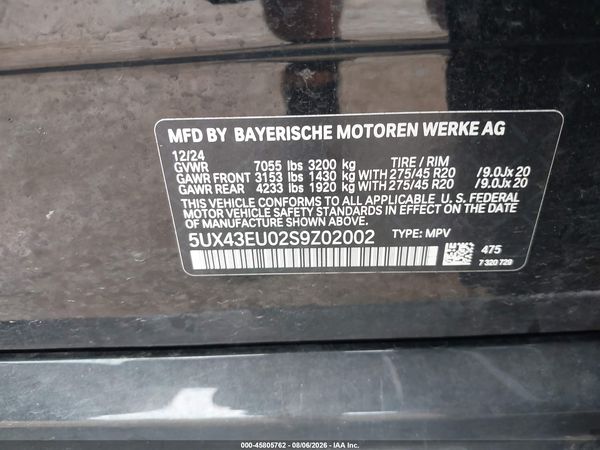 2025 BMW X5 PHEV XDRIVE50E