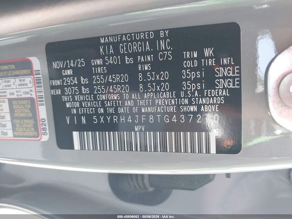 2026 KIA SORENTO EX