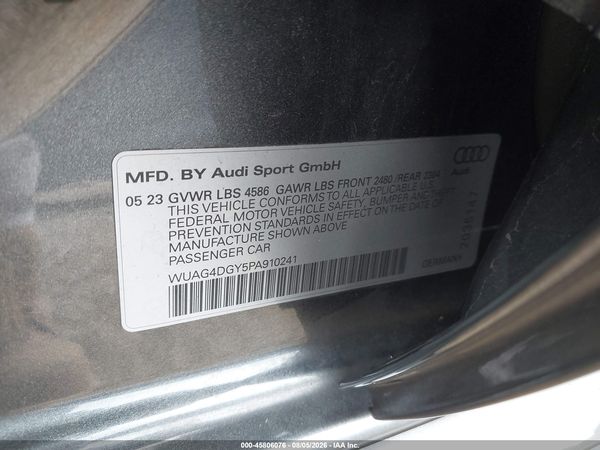 2023 AUDI RS 3 TFSI QUATTRO S TRONIC
