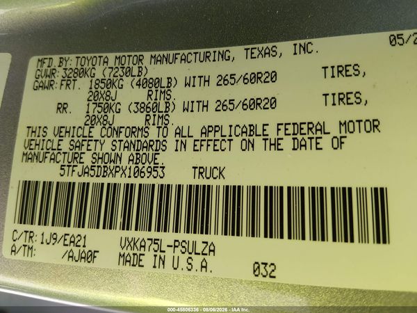 2023 TOYOTA TUNDRA LIMITED