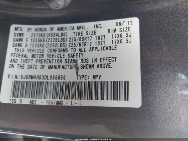 2013 HONDA CR-V EX