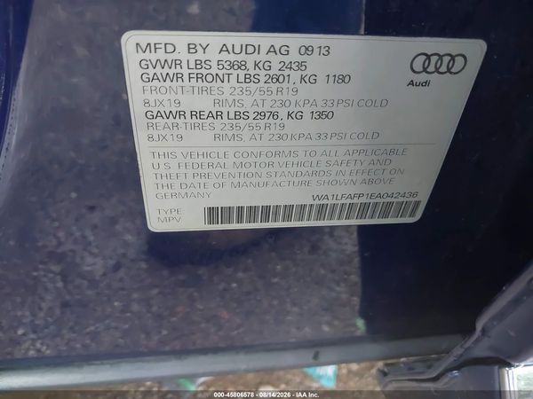 2014 AUDI Q5 2.0T PREMIUM