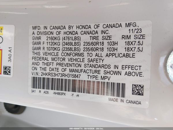 2024 HONDA CR-V EX-L 2WD