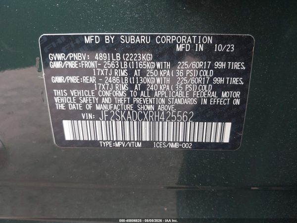 2024 SUBARU FORESTER PREMIUM