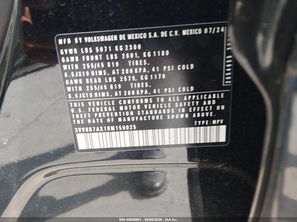 2024 VOLKSWAGEN TIGUAN 2.0T SE R-LINE BLACK — I9