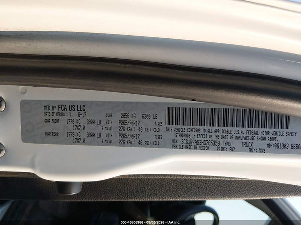 2017 RAM 1500 TRADESMAN  4X4 6'4 BOX