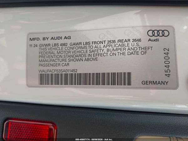 2025 AUDI A5 SPORTBACK
