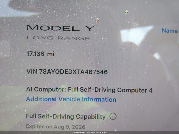 2026 TESLA MODEL Y