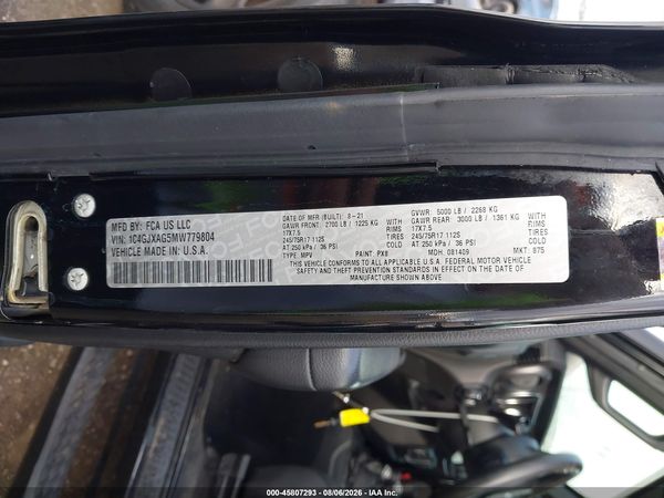 2021 JEEP WRANGLER SPORT 4X4