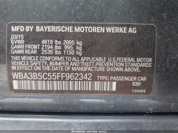 2015 BMW 328I XDRIVE