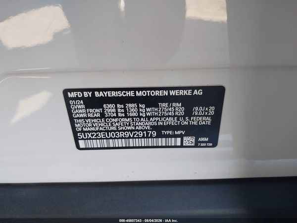 2024 BMW X5 XDRIVE40I
