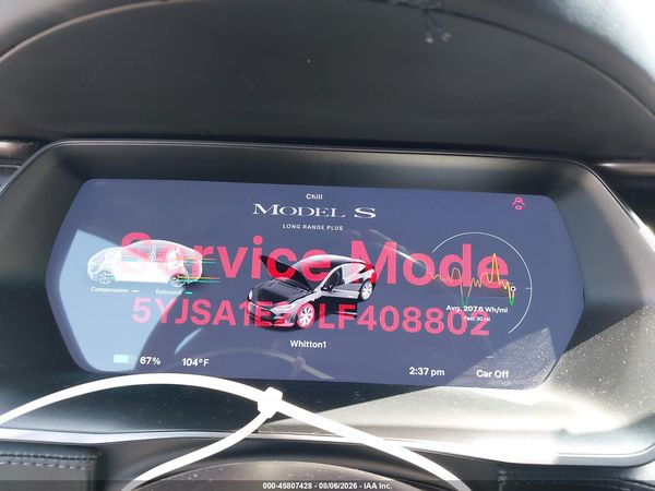 2020 TESLA MODEL S