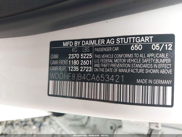 2012 MERCEDES-BENZ E 350 4MATIC