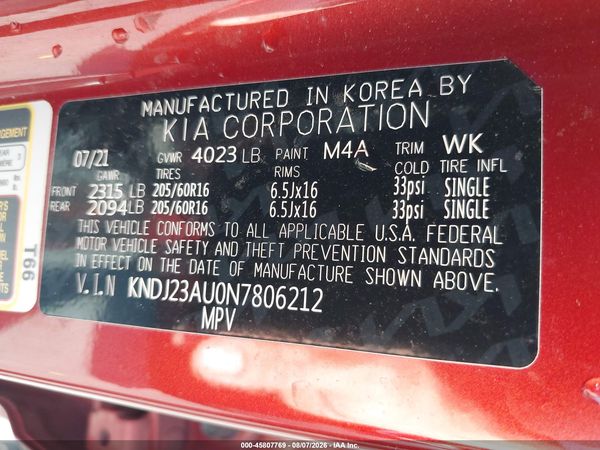 2022 KIA SOUL LX