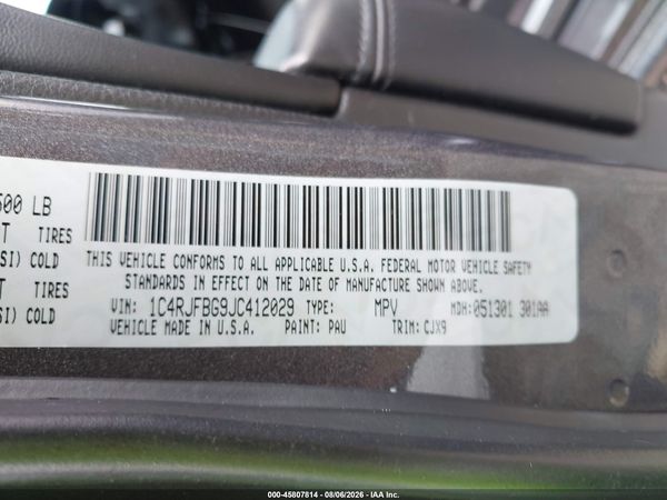 2018 JEEP GRAND CHEROKEE LIMITED 4X4