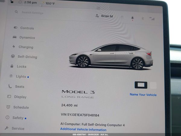 2025 TESLA MODEL 3