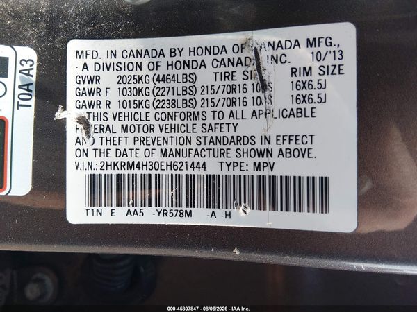 2014 HONDA CR-V LX
