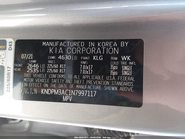 2022 KIA SPORTAGE LX