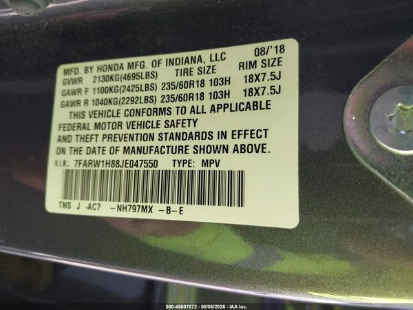 2018 HONDA CR-V EX-L/EX-L NAVI