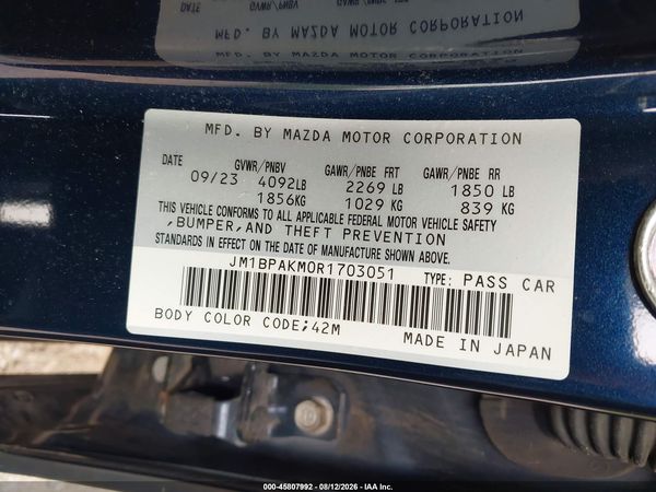 2024 MAZDA MAZDA3 2.5 S SELECT SPORT